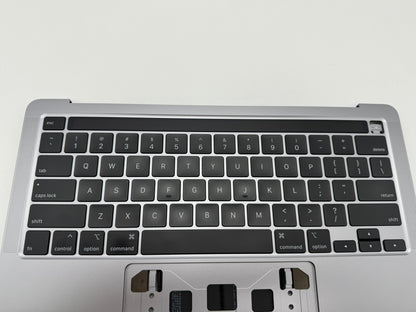 Macbook Pro 13" A2251 2020 Topcase QWERTY Akku Tastatur Grau #T503