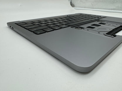 Macbook Pro 13" A2251 2020 Topcase QWERTY Akku Tastatur Grau #T503