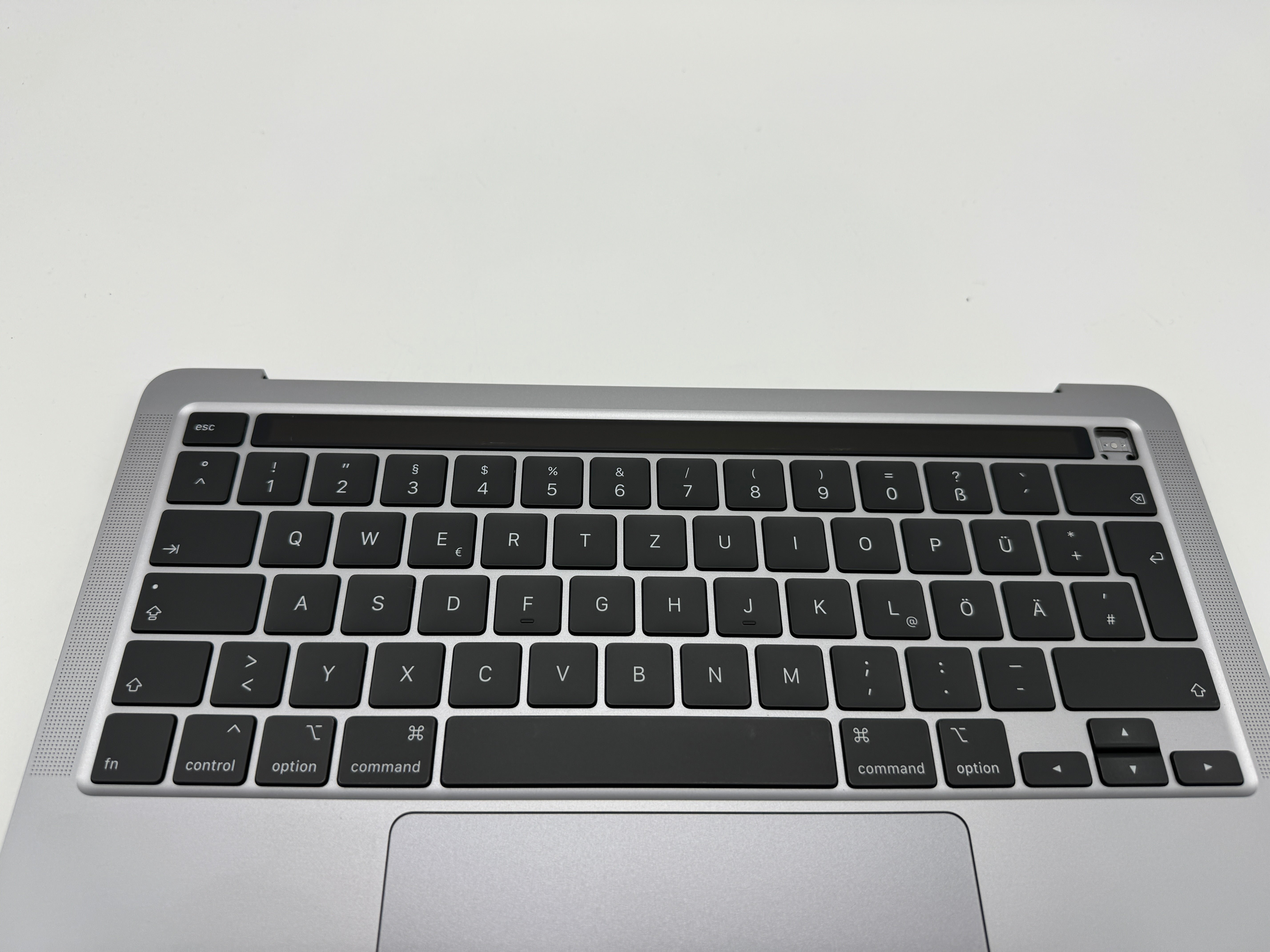 Macbook Pro 13" A2251 2020 Topcase Trackpad QWERTZ Tastatur Grau #T504