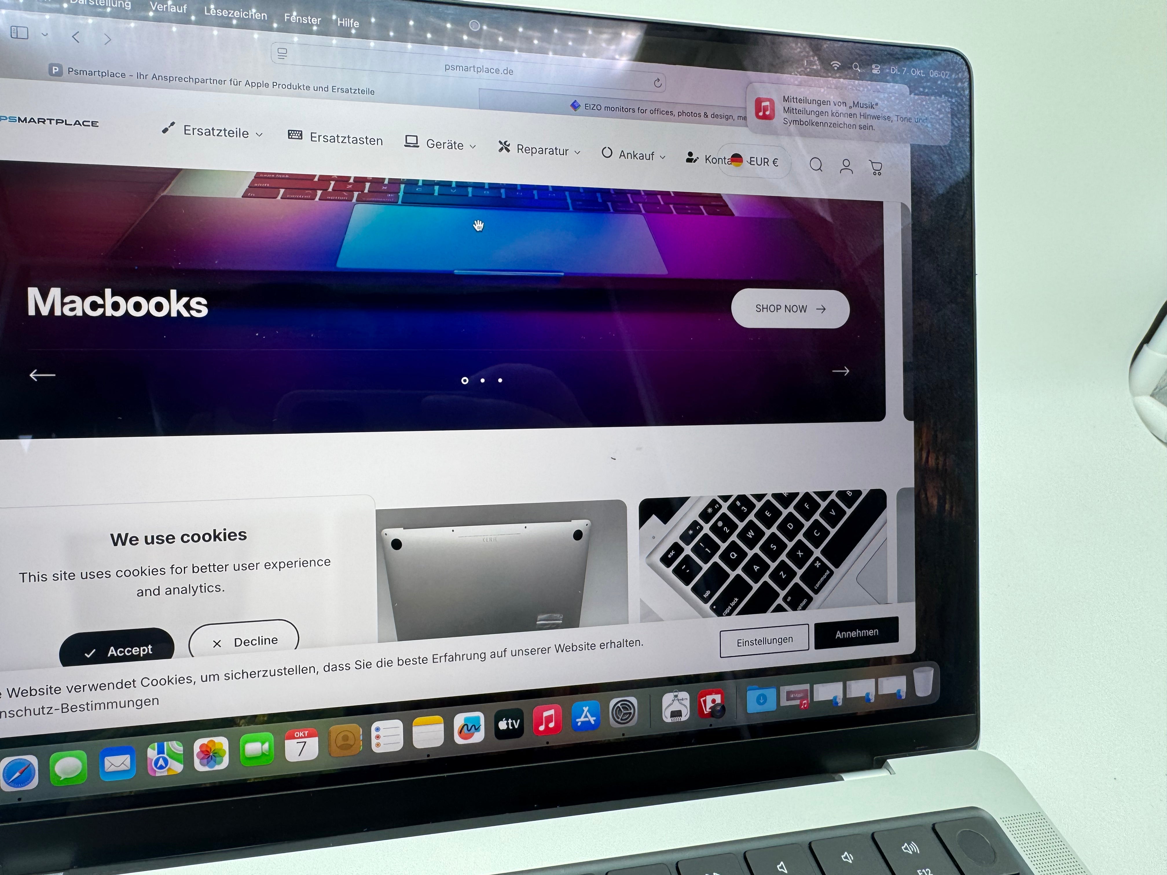 Macbook Pro 14" A2442 2021 M1 8-C 16GB 512GB 14-C Silber MwSt. #PS371