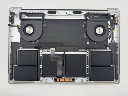 MacBook Pro 16" 2019 A2141 Silber Akku Topcase Tastatur QWERTZ #T1001