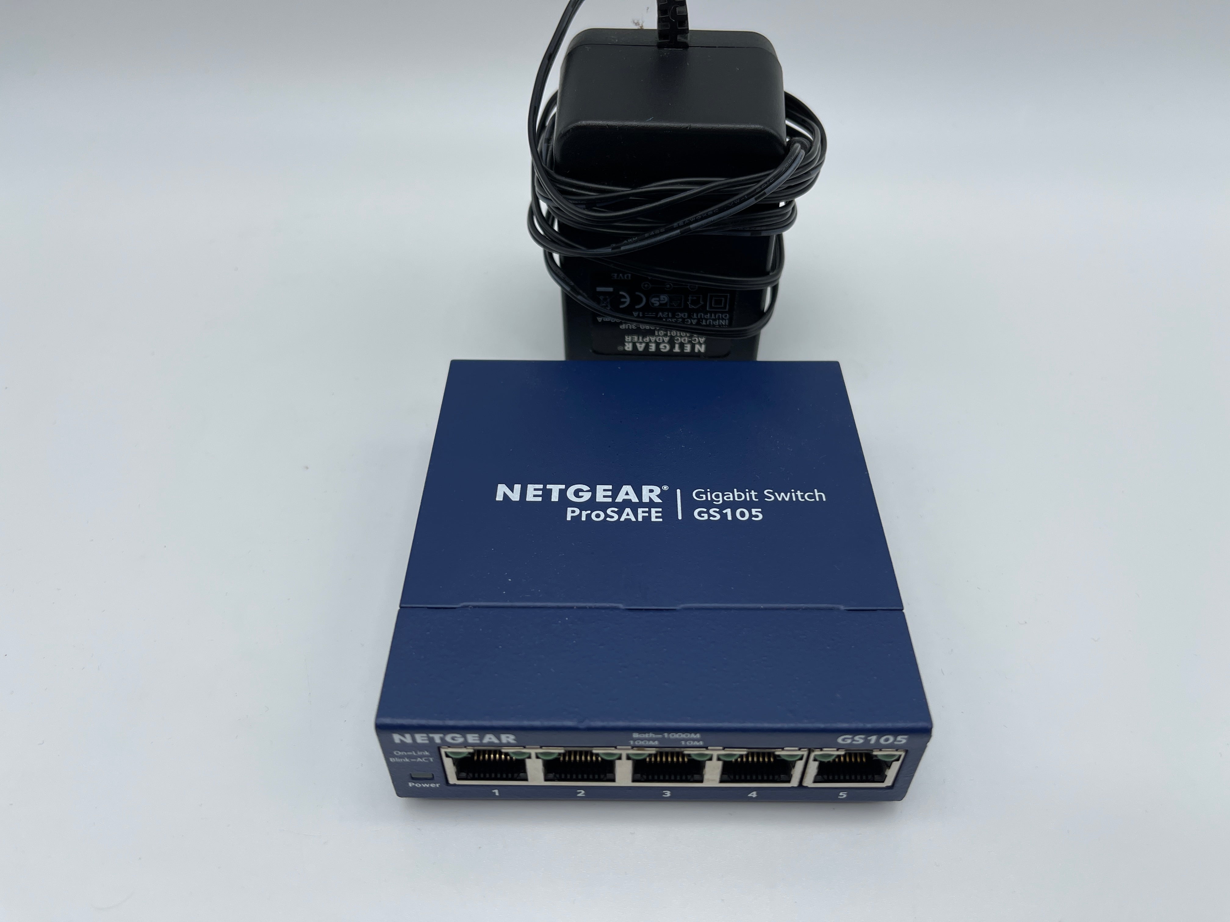 NETGEAR GS105 Switch 5-Port  Gigabit Ethernet leise