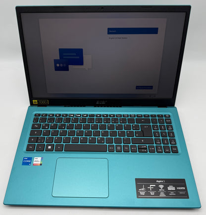 Acer Aspire 3 A315-58-54X6 Intel I5 1135G7  2,4GHz 8GB 512 GB Türkis #PSW141