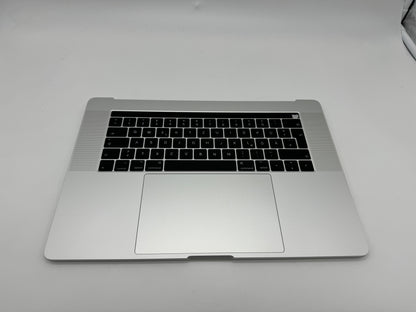 Macbook Pro 15" 2018 2019 A1990 Topcase Trackpad Tastatur Silber #T523