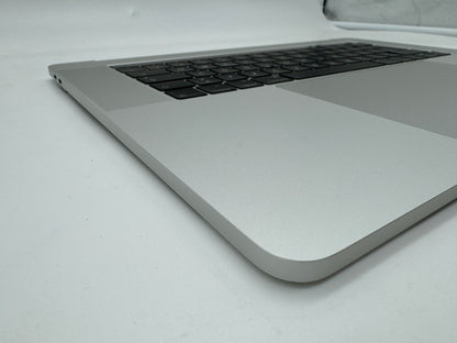 Macbook Pro 15" 2018 2019 A1990 Topcase Trackpad Tastatur Silber #T523