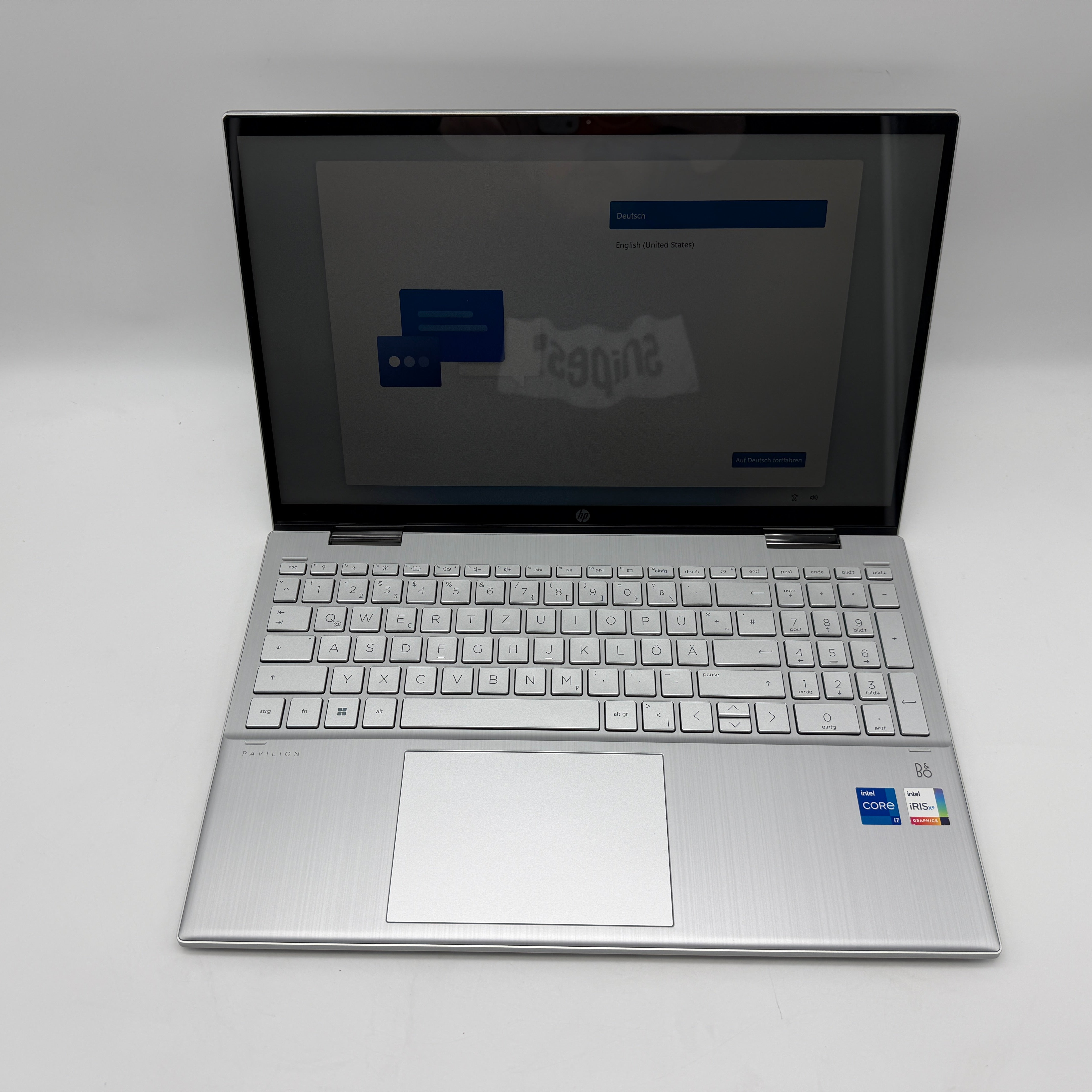 HP Pavilion x360 15-er1075ng i7-1255U 16GB 512GB SSD 100% Akku Silber Touch  MwSt. #PSW159