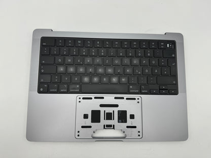 Macbook Pro 14" 2021 A2442 Topcase QWERTZ Tastatur Spacegrau #T532