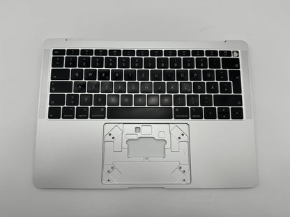 Macbook Air 13" 2018 2019 A1932 Topcase QWERTZ Tastatur Silber #T542