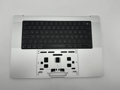 Macbook Pro 16" 2021 A2485 Topcase QWERTZ Tastatur Silber #T543