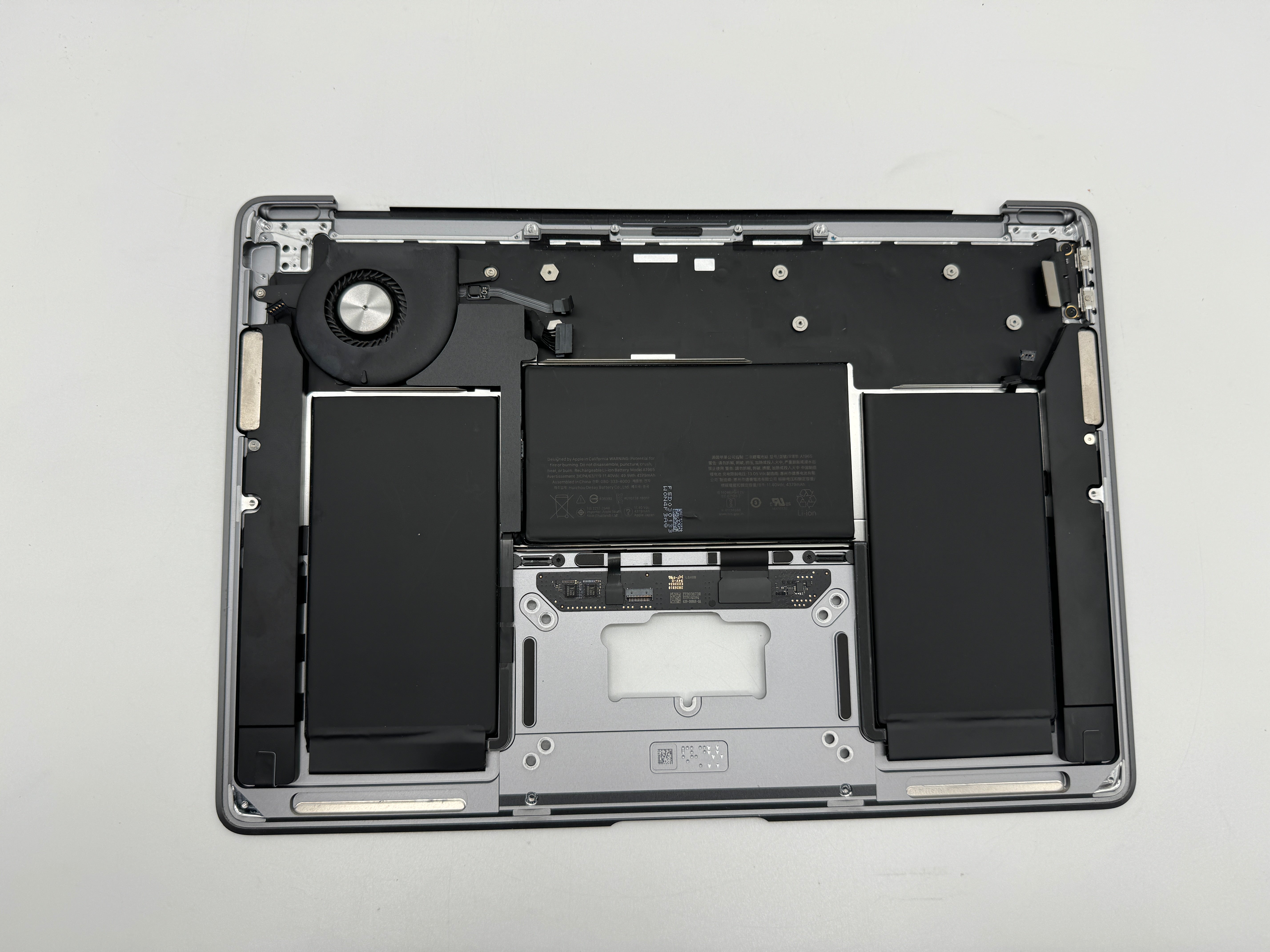 MacBook Air 13" 2020 A2179 Topcase QWERTZ Tastatur Spacegrau #T547