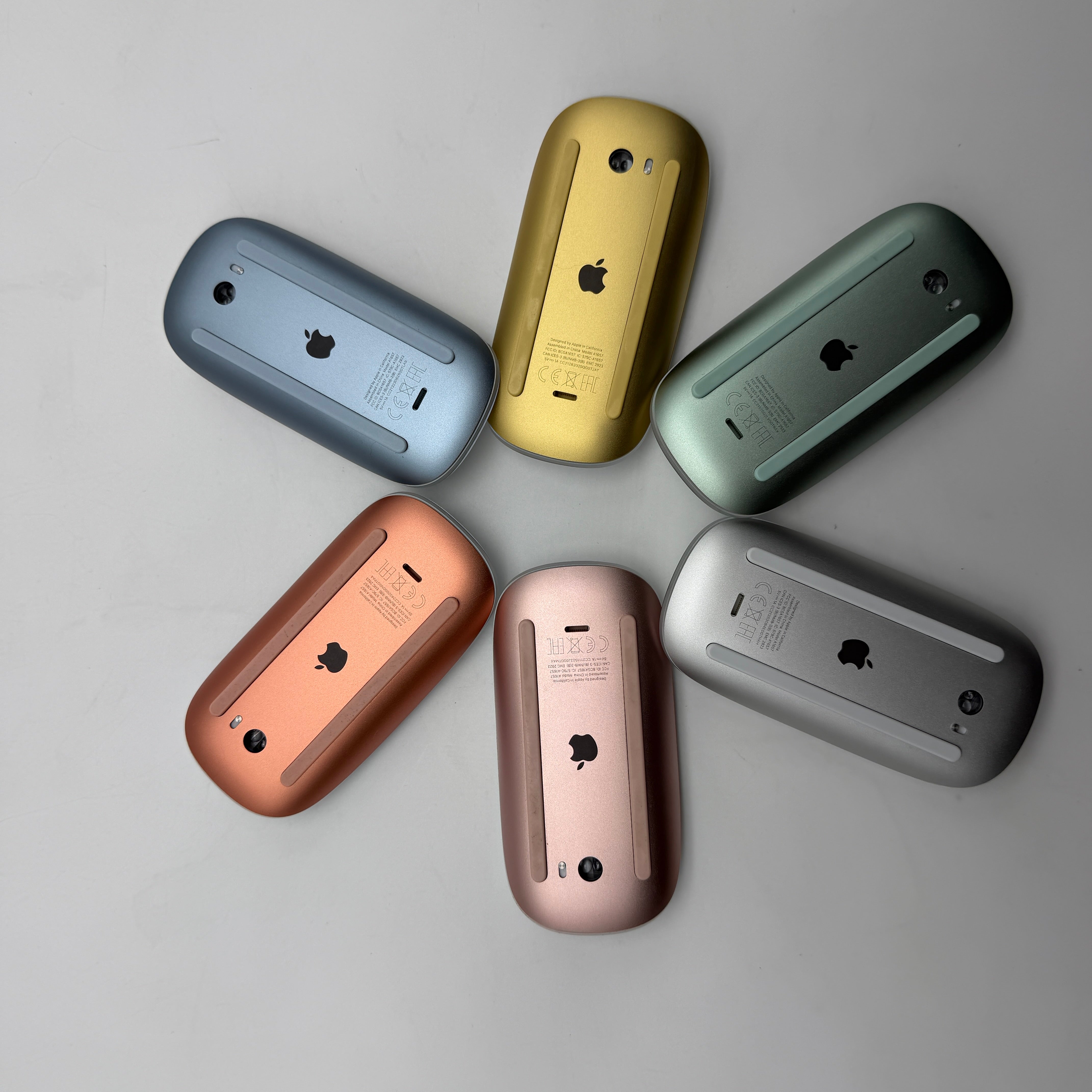 Apple Magic Mouse A1657 Lightning Battery Rose Blau Silber Orange Gelb Grün