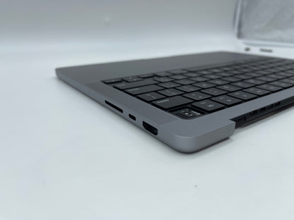 Macbook Pro 14" 2021 A2442 Topcase QWERTY Trackpad Tastatur Grau #T336