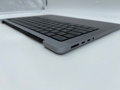 Macbook Pro 14" 2021 A2442 Topcase QWERTY Trackpad Tastatur Grau #T336