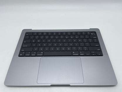 Macbook Pro 14" 2021 A2442 Topcase QWERTY Trackpad Tastatur Grau #T338