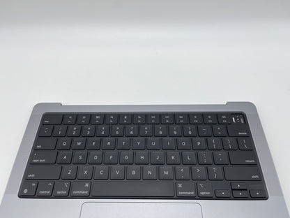 Macbook Pro 14" 2021 A2442 Topcase QWERTY Trackpad Tastatur Grau #T338