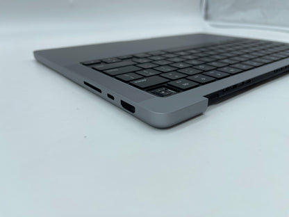 Macbook Pro 14" 2021 A2442 Topcase QWERTY Trackpad Tastatur Grau #T338