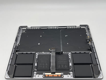 Macbook Pro 14" 2021 A2442 Topcase QWERTY Trackpad Tastatur Grau #T341