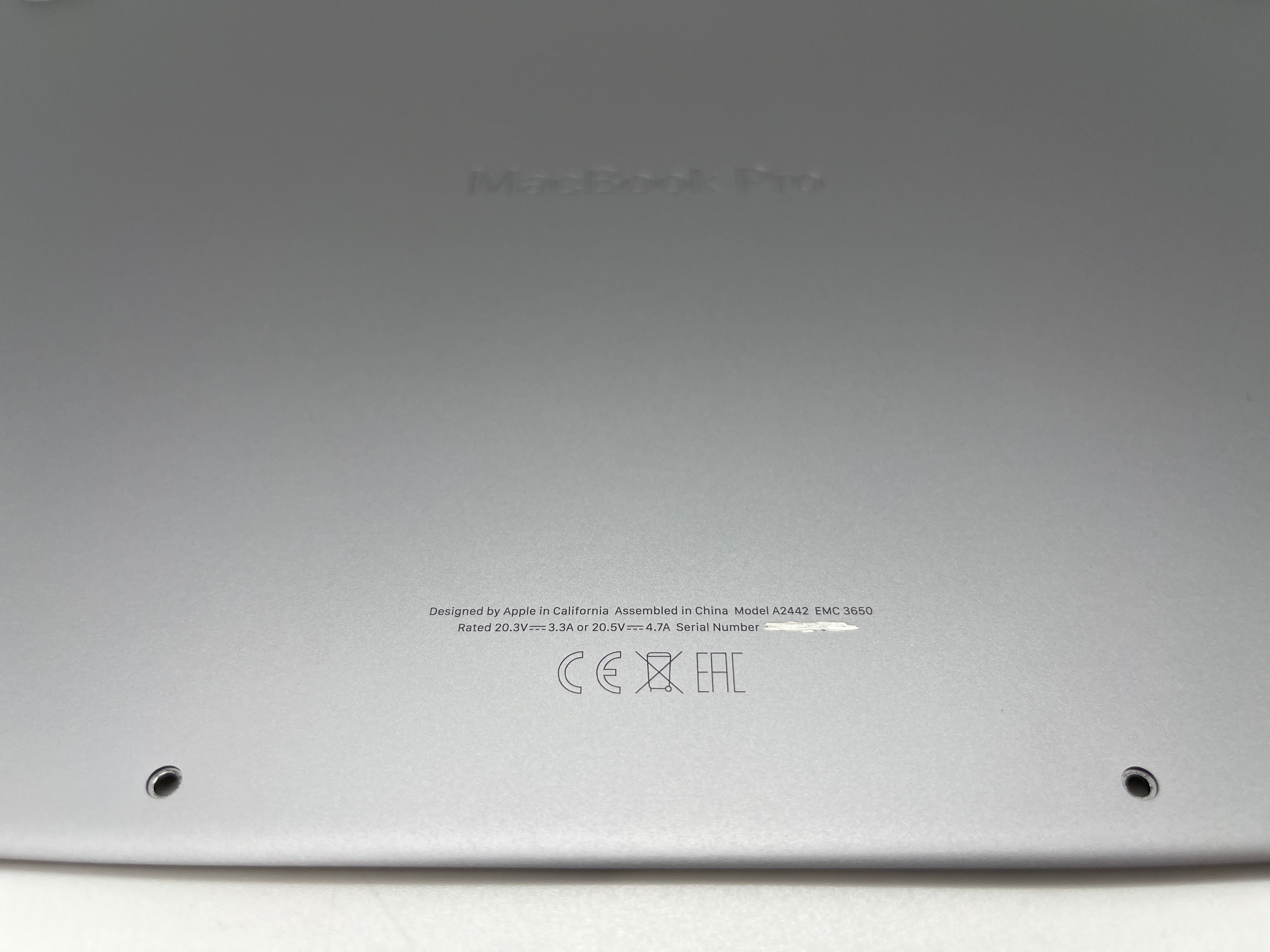 Macbook Pro 14" 2021 A2442 Bottom Case Bodenplatte Grau