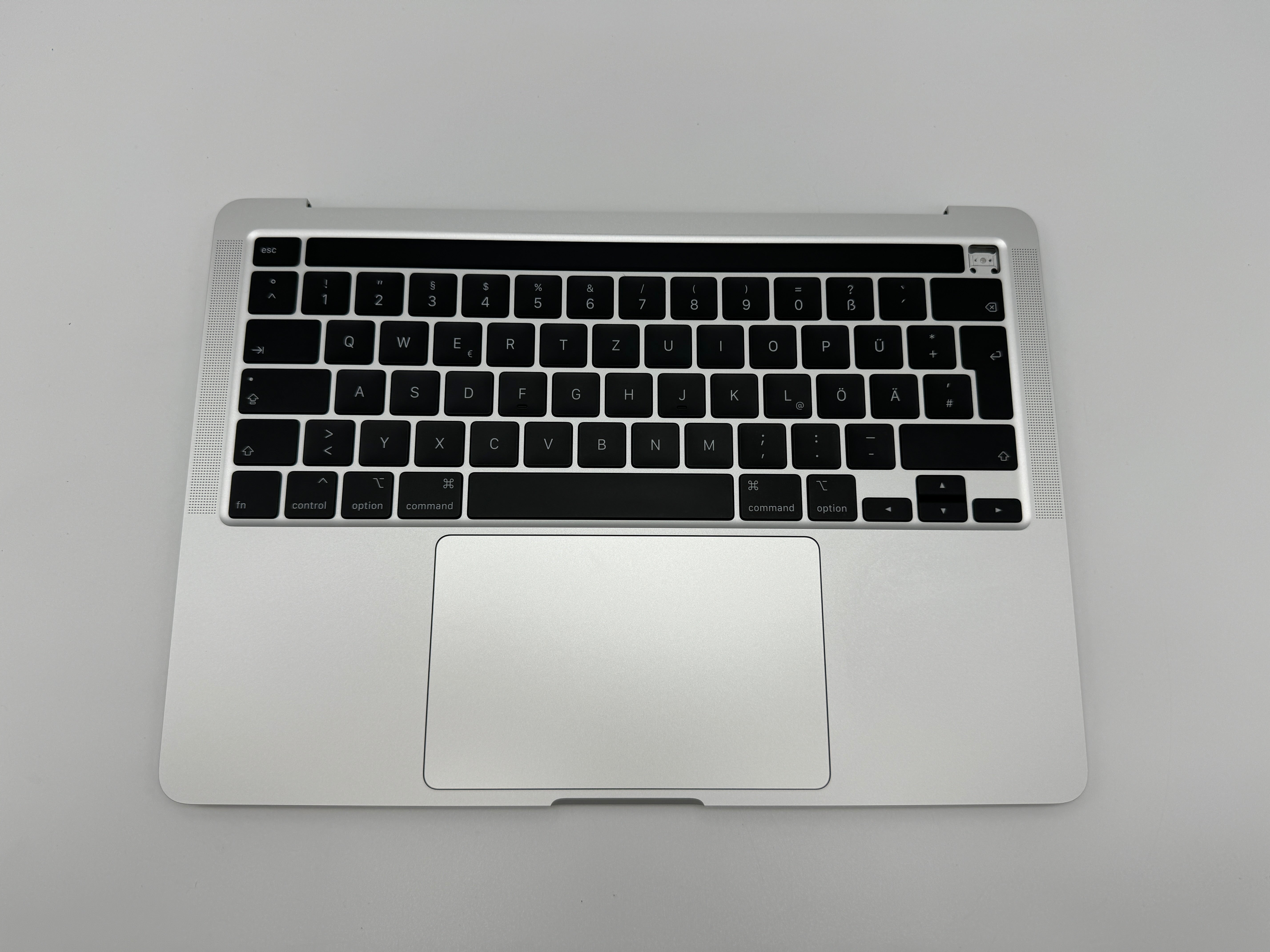 Macbook Pro 13" A2251 2020 Topcase QWERTZ Akku Tastatur Silber #T564