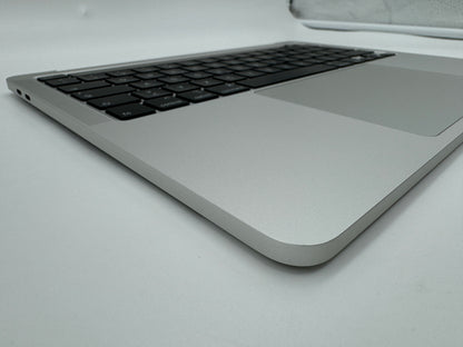 Macbook Pro 13" A2251 2020 Topcase QWERTZ Akku Tastatur Silber #T564