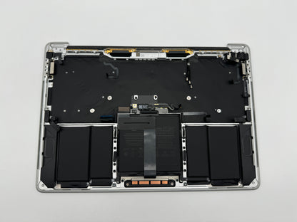 Macbook Pro 13" A2251 2020 Topcase QWERTZ Akku Tastatur Silber #T564