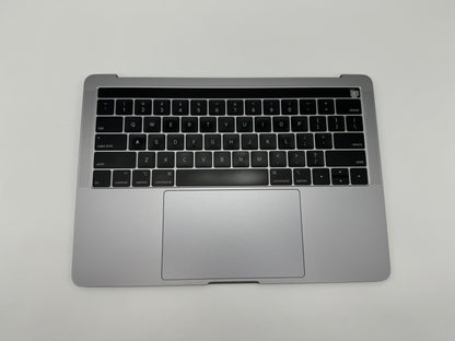 Macbook Pro 13" A2159 2019 Topcase Tastatur QWERTY Trackpad Grau #T571