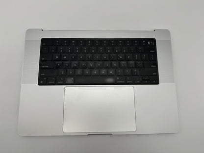 Macbook Pro 16" 2021 A2485 Topcase QWERTY Trackpad Tastatur Silber #T575