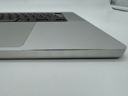 Macbook Pro 16" 2021 A2485 Topcase QWERTZ Tastatur Trackpad Silber #T578