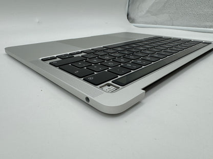 Macbook Pro 13" A2289 2020 Topcase Tastatur Trackpad Silber Akku #T614