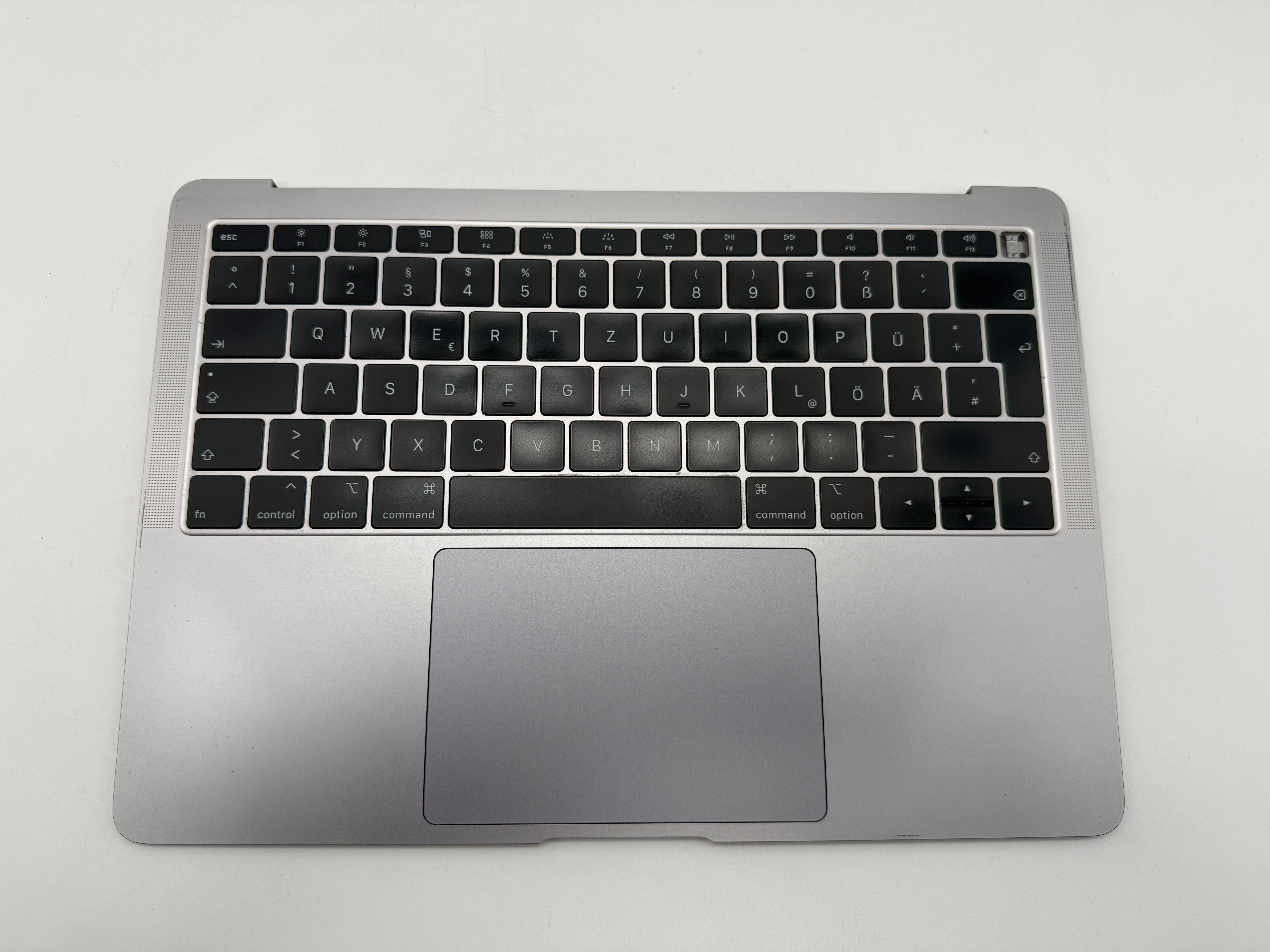 Macbook Air 13" 2018 2019 A1932 Topcase QWERTZ Trackpad Tastatur Grau #T737
