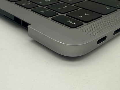 Macbook Air 13" 2018 2019 A1932 Topcase QWERTZ Trackpad Tastatur Grau #T737