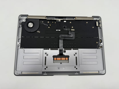 Macbook Air 13" 2018 2019 A1932 Topcase QWERTZ Trackpad Tastatur Grau #T737