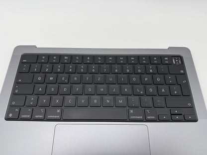 Macbook Pro 14" 2023 A2779 Topcase QWERTZ Tastatur Spacegrau #T1002