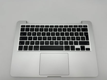 MacBook Pro 13 Zoll 2015 A1502 Topcase Trackpad Silber QWERTZ #T85