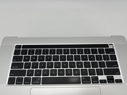 MacBook Pro 16" 2019 A2141 Silber Akku Topcase Tastatur QWERTY #T138