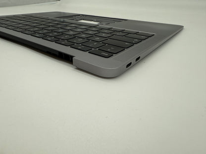 Macbook Air 13" 2018 2019 A1932 Topcase QWERTZ Tastatur Grau #T744