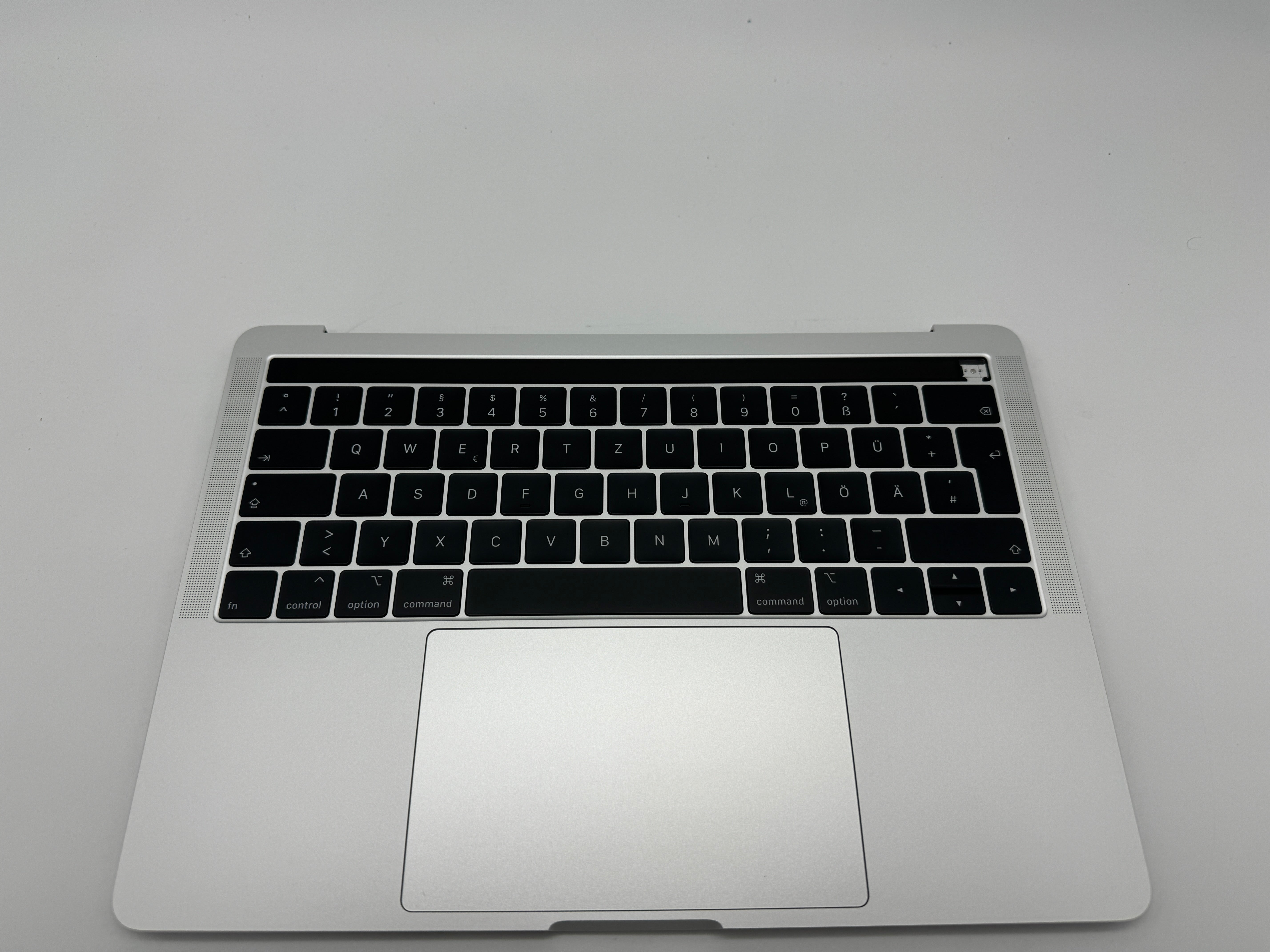 Macbook Pro 13" A1989 2018 2019 Topcase Tastatur QWERTZ Trackpad Silber #T621