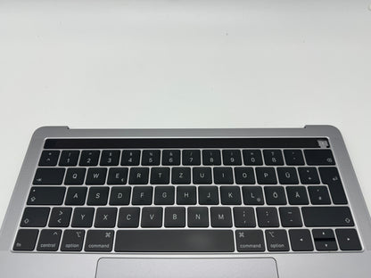 Macbook Pro 13" A1989 2018 2019 Topcase Tastatur QWERTZ Trackpad Spacegrau #T623