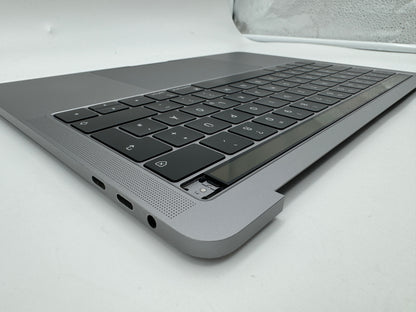 Macbook Pro 13" A1989 2018 2019 Topcase Tastatur QWERTZ Trackpad Spacegrau #T623