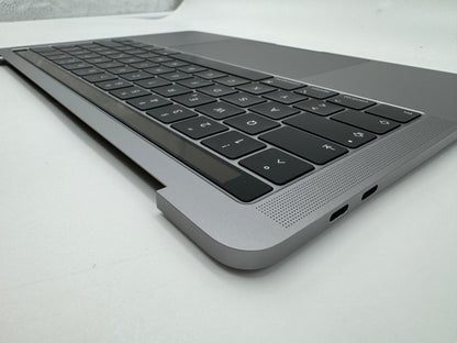 Macbook Pro 13" A1989 2018 2019 Topcase Tastatur QWERTZ Trackpad Spacegrau #T623