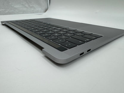 Macbook Pro 13" A1989 2018 2019 Topcase Tastatur QWERTZ Trackpad Spacegrau #T624