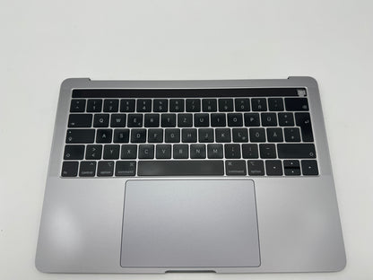 Macbook Pro 13" A1989 2018 2019 Topcase Tastatur QWERTZ Trackpad Spacegrau #T625