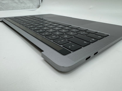 Macbook Pro 13" A1989 2018 2019 Topcase Tastatur QWERTZ Trackpad Spacegrau #T626