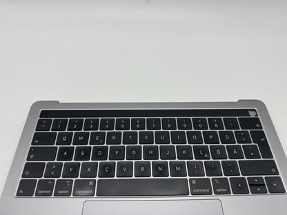 Macbook Pro 13" A1989 2018 2019 Topcase Tastatur QWERTZ Trackpad Spacegrau #T629