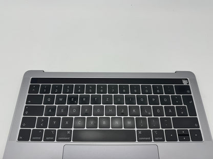 Macbook Pro 13" A1989 2018 2019 Topcase Tastatur QWERTZ Trackpad Spacegrau #T630