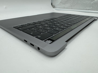 Macbook Pro 13" A1989 2018 2019 Topcase Tastatur QWERTZ Trackpad Spacegrau #T630