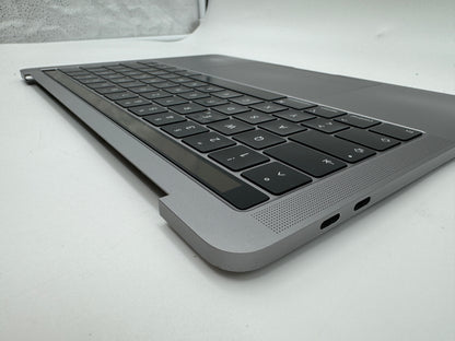 Macbook Pro 13" A1989 2018 2019 Topcase Tastatur QWERTZ Trackpad Spacegrau #T633