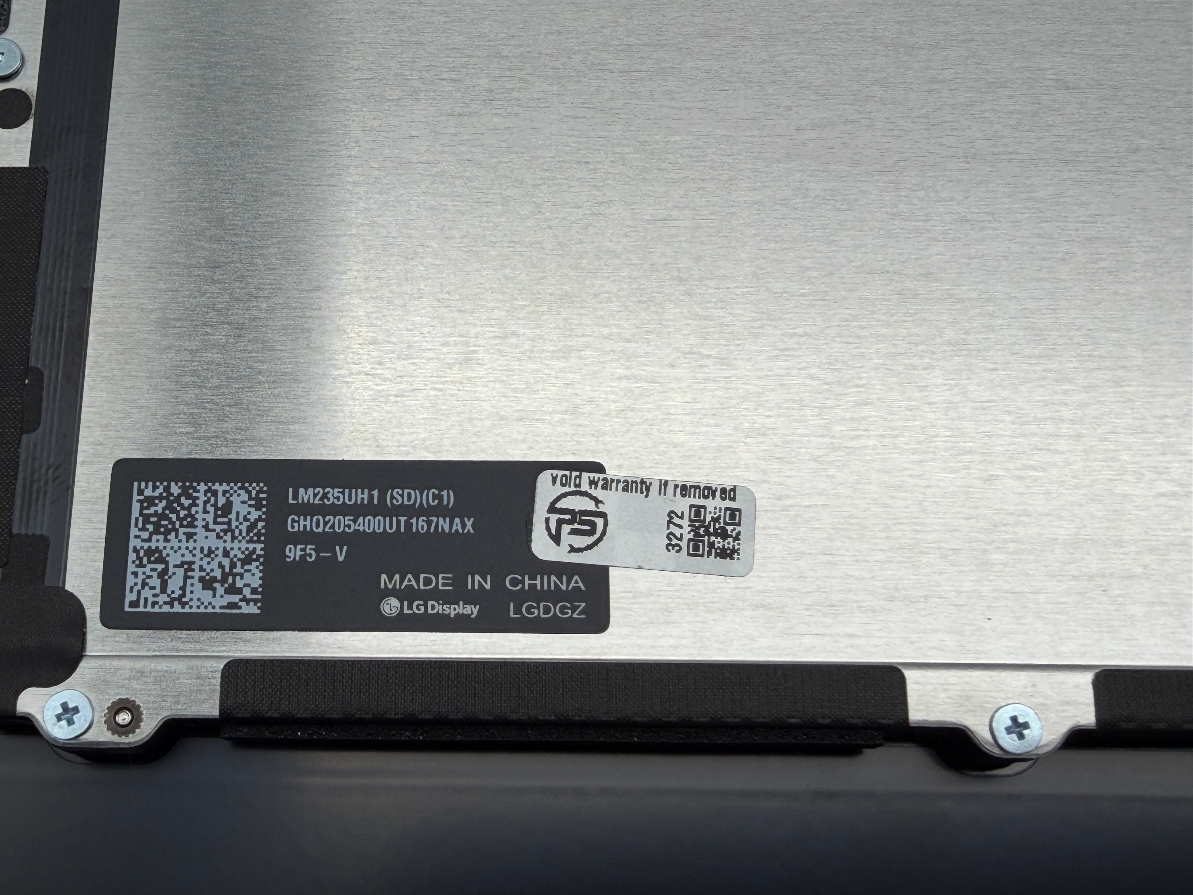 iMac 24" 4,5K M1 2021 A2438 A2439 Display Glas Silber Silver #D994