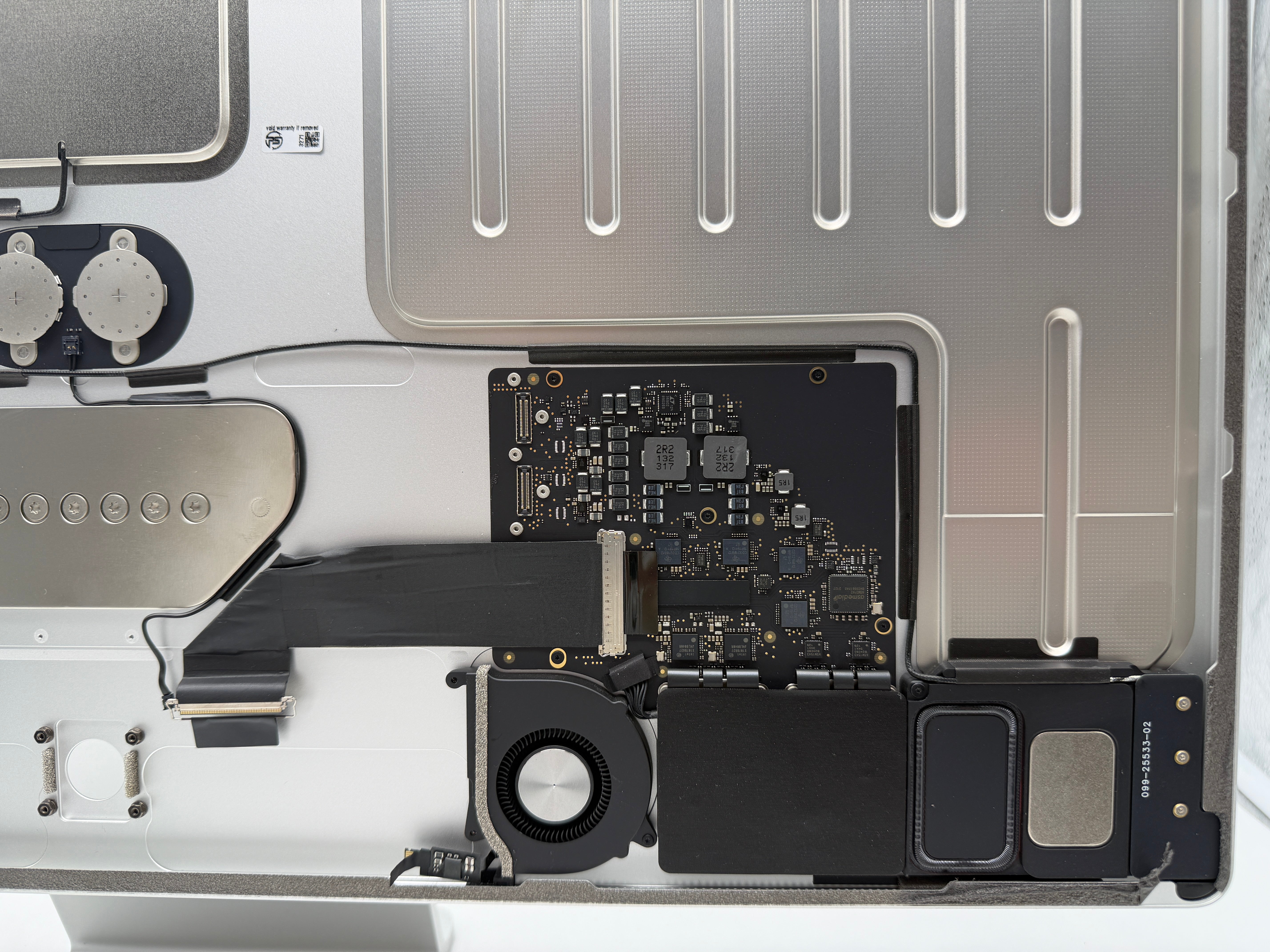 Apple iMac 24" 2021 A2438 Gehäuse Standfuß Lautsprecher Lüfter Silber #PSG10