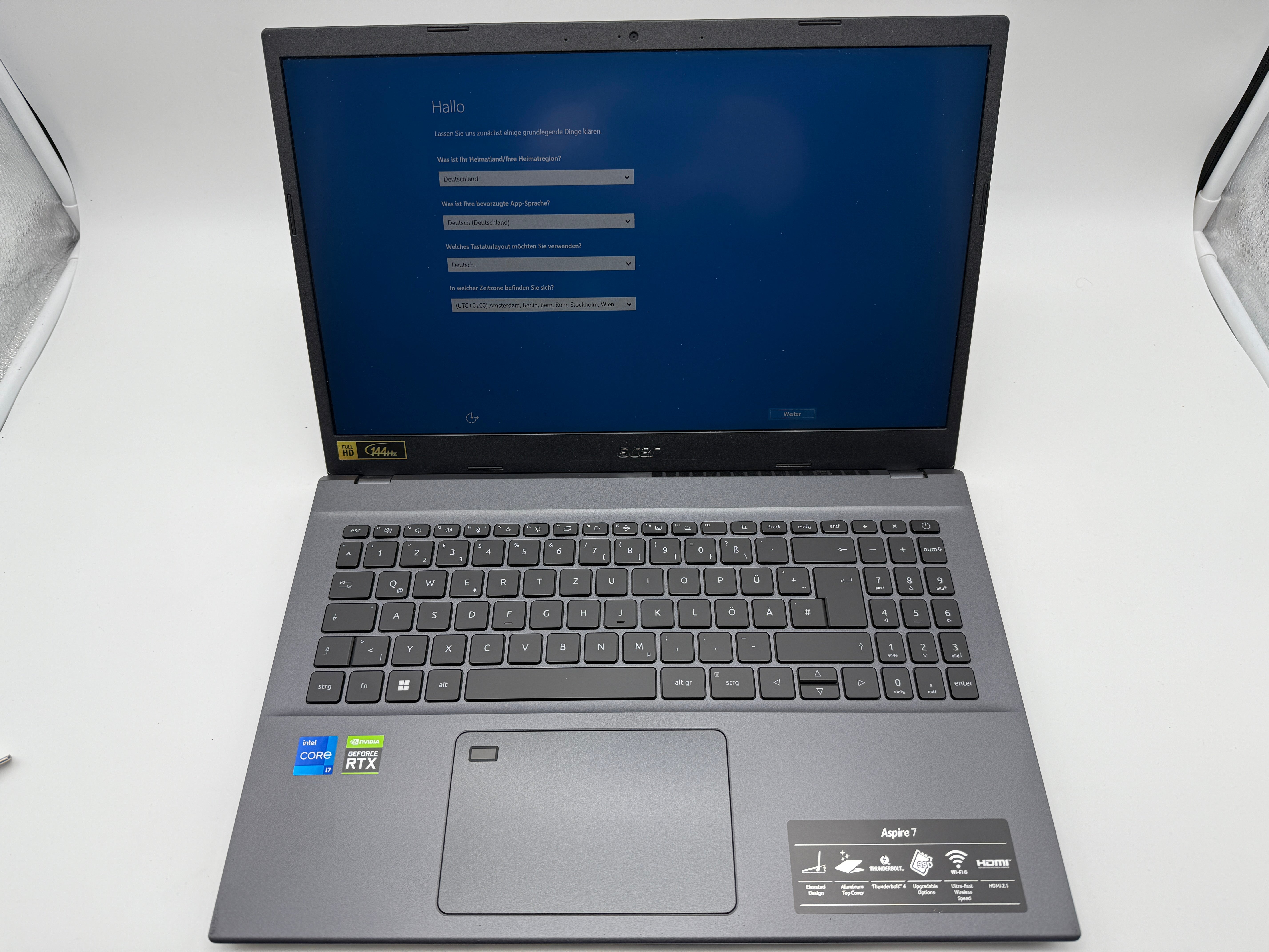 Acer Aspire 7 15" i7 1260P 2,1GHz 16GB 1TB A715-51G RTX3050Ti